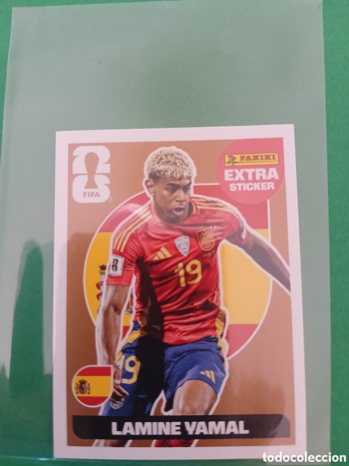 Cromos de f&uacute;tbol: LAMINE YAMAL ESPA&Ntilde;A BRONCE EXTRA STICKER ⚽ PANINI FIFA MUNDIAL WORLD CUP 26 2026 STICKER ⚽