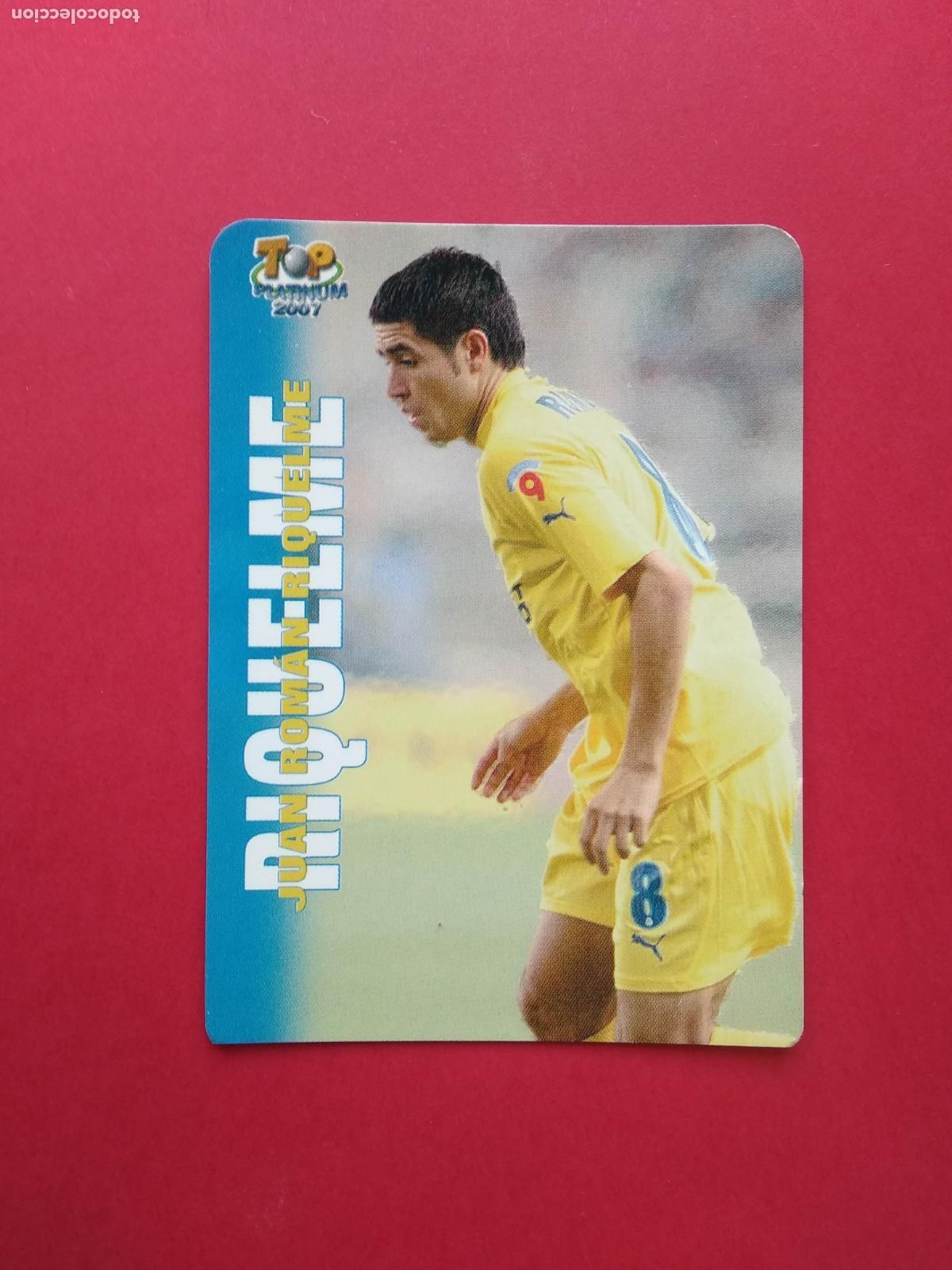 Cromos de f&uacute;tbol: MUNDICROMO MC LAS FICHAS DE LA LIGA 06 07 2006 2007 TOP PLATINUM N&ordm; 724 RIQUELME VILLARREAL MATE