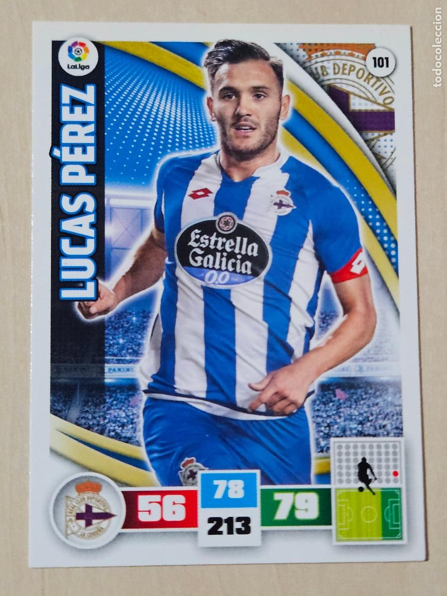 Cromos de f&uacute;tbol: FICHA N&ordm; 101 LUCAS PEREZ - ADRENALYN 15 16 - PANINI 2015 -16 - CROMO - DEPORTIVO DE LA CORU&Ntilde;A