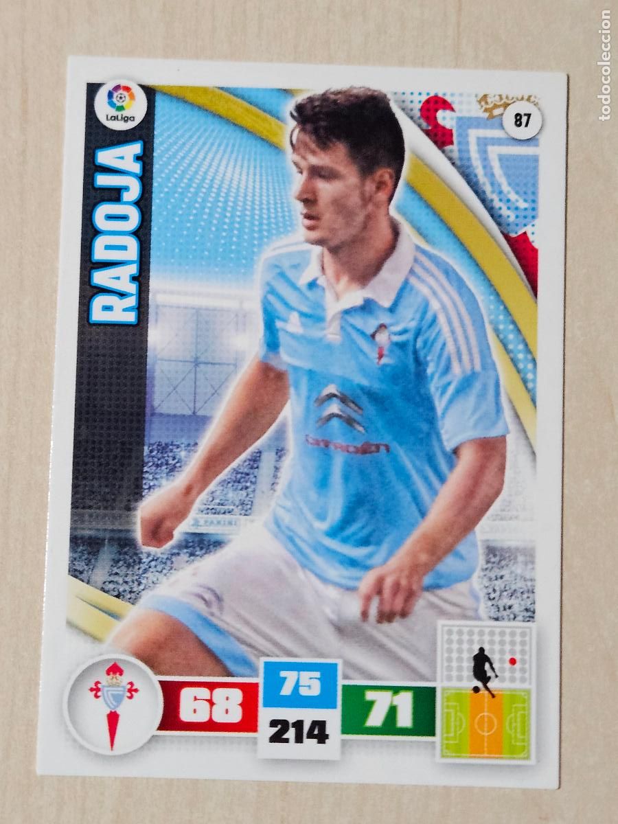 Cromos de f&uacute;tbol: FICHA N&ordm; 87 RADOJA - ADRENALYN 15 16 - PANINI 2015 -16 - CROMO - REAL CELTA