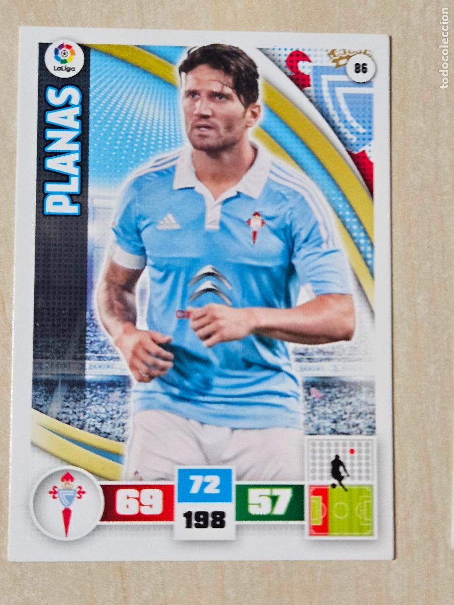 Cromos de f&uacute;tbol: FICHA N&ordm; 86 PLANAS - ADRENALYN 15 16 - PANINI 2015 -16 - CROMO - REAL CELTA