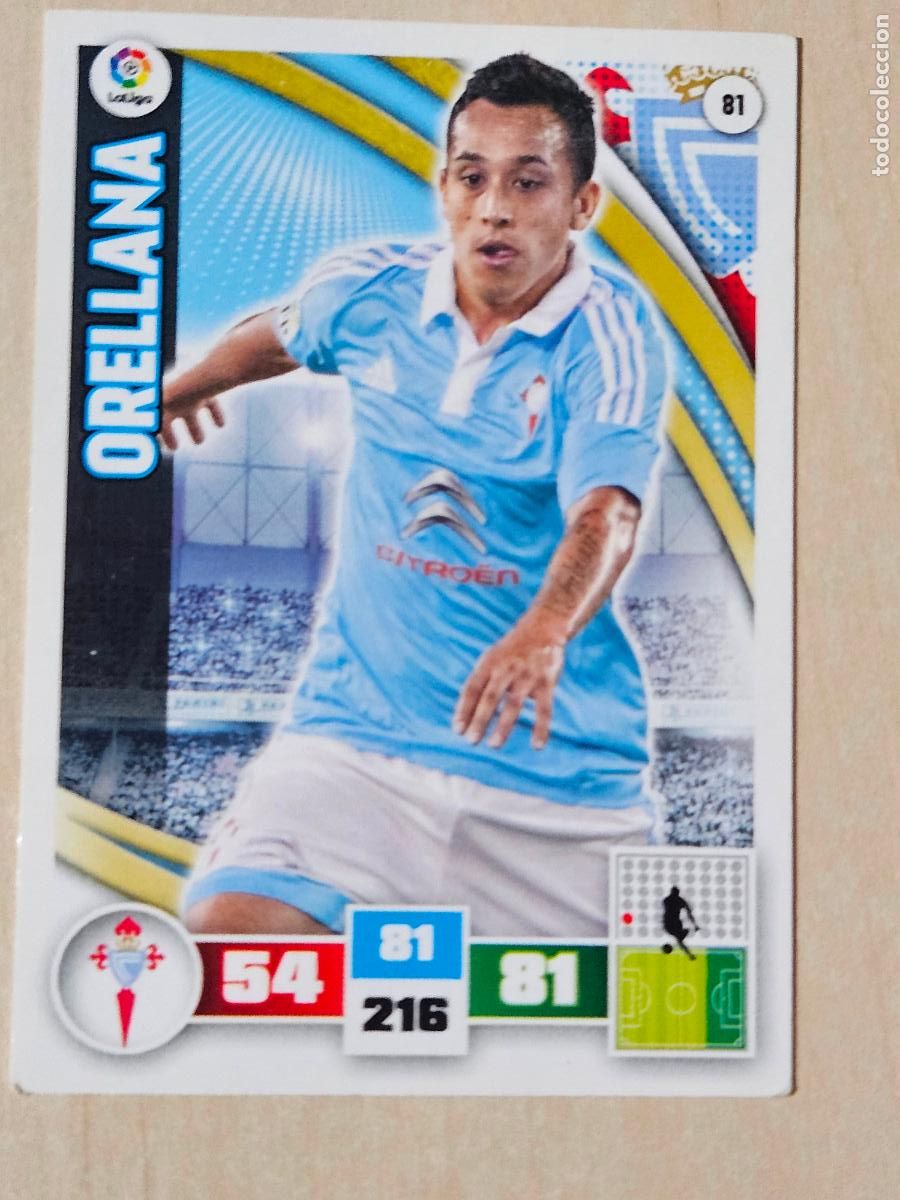 Cromos de f&uacute;tbol: FICHA N&ordm; 81 ORELLANA - ADRENALYN 15 16 - PANINI 2015 -16 - CROMO - REAL CELTA