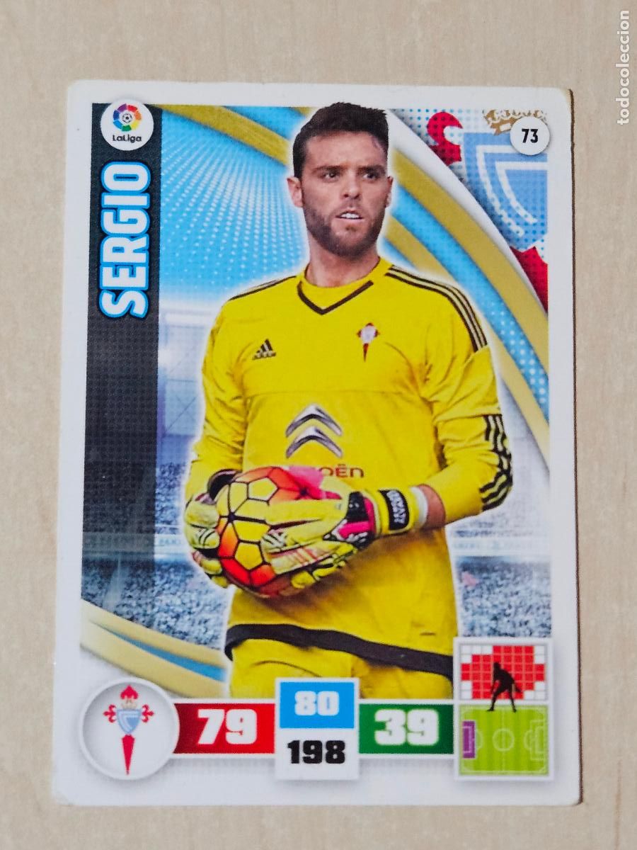 Cromos de f&uacute;tbol: FICHA N&ordm; 73 SERGIO - ADRENALYN 15 16 - PANINI 2015 -16 - CROMO - REAL CELTA