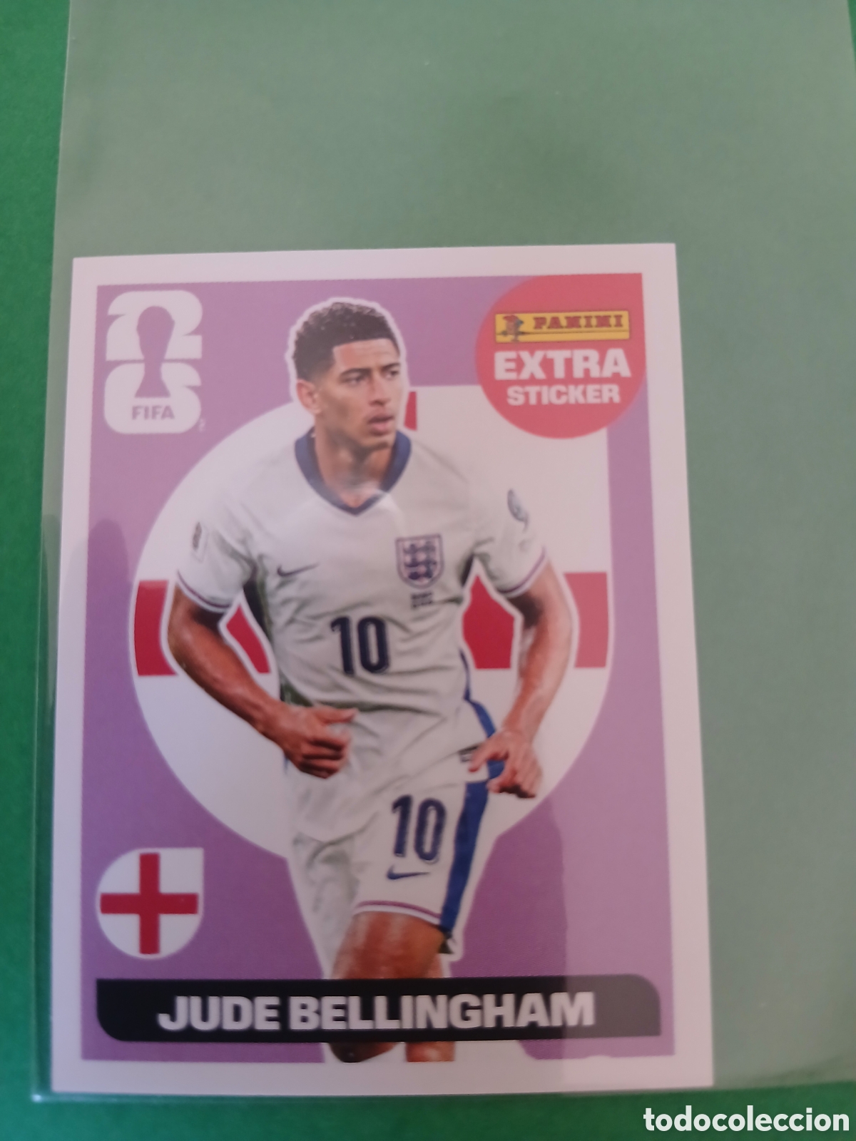 Cromos de f&uacute;tbol: JUDE BELLINGHAM INGLATERRA MORADO EXTRA STICKER ⚽ PANINI FIFA MUNDIAL WORLD CUP 26 2026 STICKER ⚽