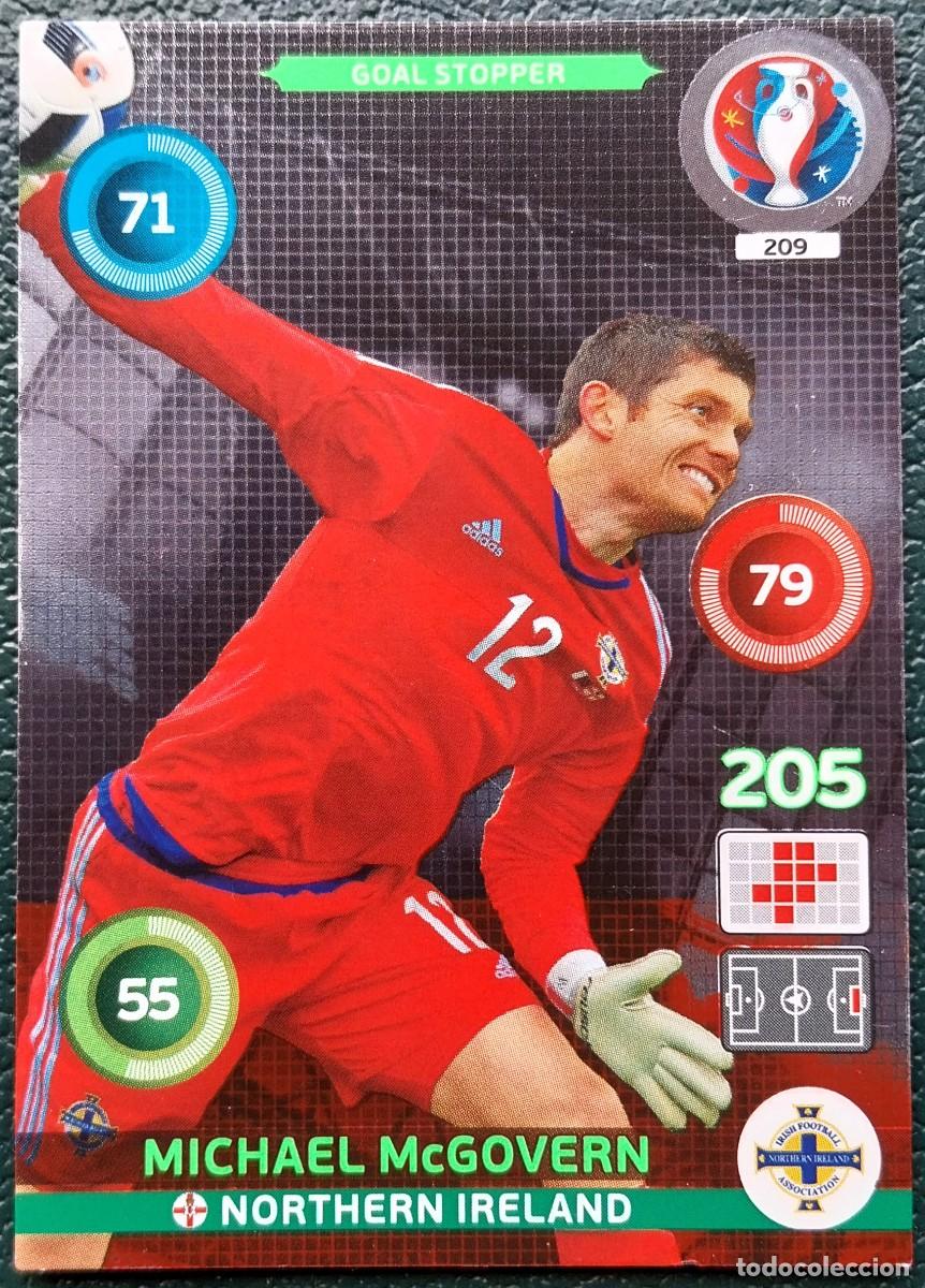 Cromos de f&uacute;tbol: 209 McGOVERN IRLANDA DEL NORTE FICHAS ALBUM ADRENALYN XL EUROCOPA FRANCIA 2016