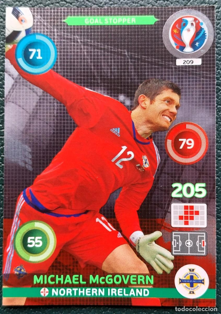 Cromos de f&uacute;tbol: 209 McGOVERN IRLANDA DEL NORTE FICHAS ALBUM ADRENALYN XL EUROCOPA FRANCIA 2016