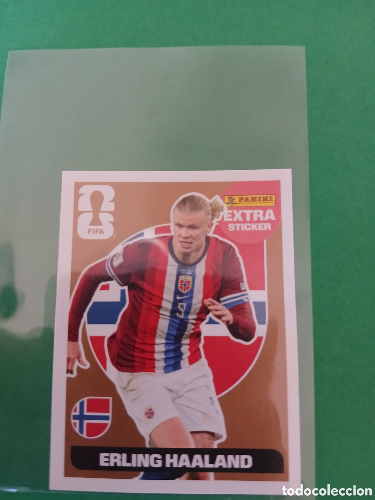 Cromos de f&uacute;tbol: ERLING HAALAND NORUEGA BRONCE EXTRA STICKER ⚽ PANINI FIFA MUNDIAL WORLD CUP 26 2026 STICKER ⚽