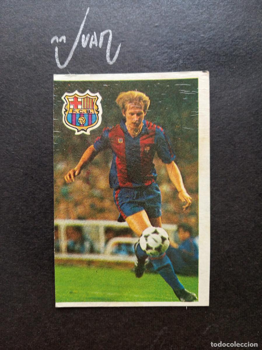 Football Stickers: SCHUSTER FC BARCELONA ⚽ CROMO ESPORT &reg; COLECCION MARADONA ARGENTINA 1984 1985 LIGA 84 85 SIN PEGAR