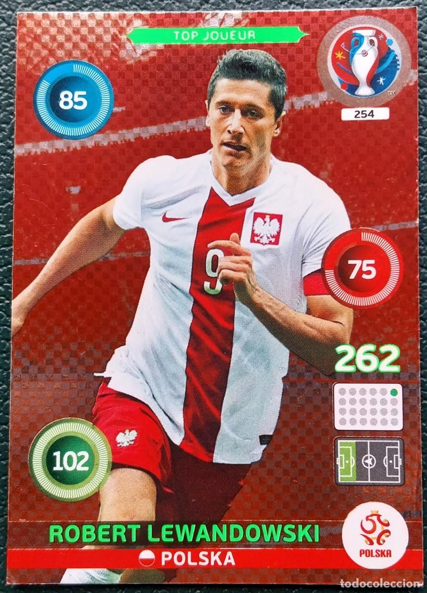 Cromos de f&uacute;tbol: 254 ROBERT LEWANDOWSKI POLONIA FICHAS ALBUM ADRENALYN XL EUROCOPA FRANCIA 2016