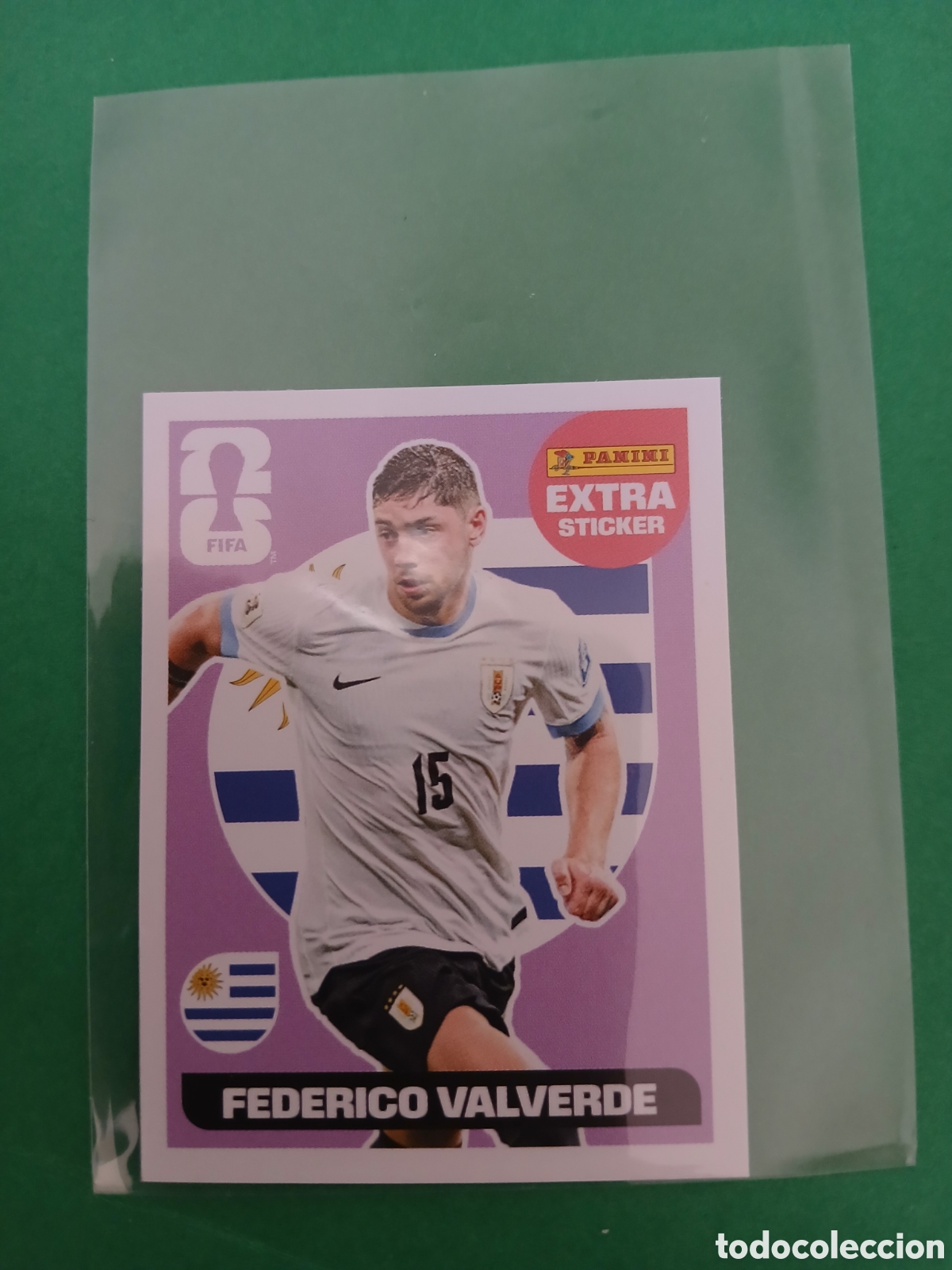 Cromos de f&uacute;tbol: FEDERICO VALVERDE URUGUAY BASEMORADO EXTRA STICKER ⚽ PANINI FIFA MUNDIAL WORLD CUP 26 2026 STICKER ⚽