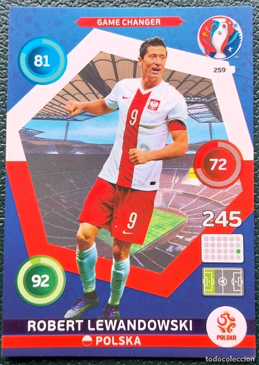 Cromos de f&uacute;tbol: 259 ROBERT LEWANDOWSKI POLONIA FICHAS ALBUM ADRENALYN XL EUROCOPA FRANCIA 2016