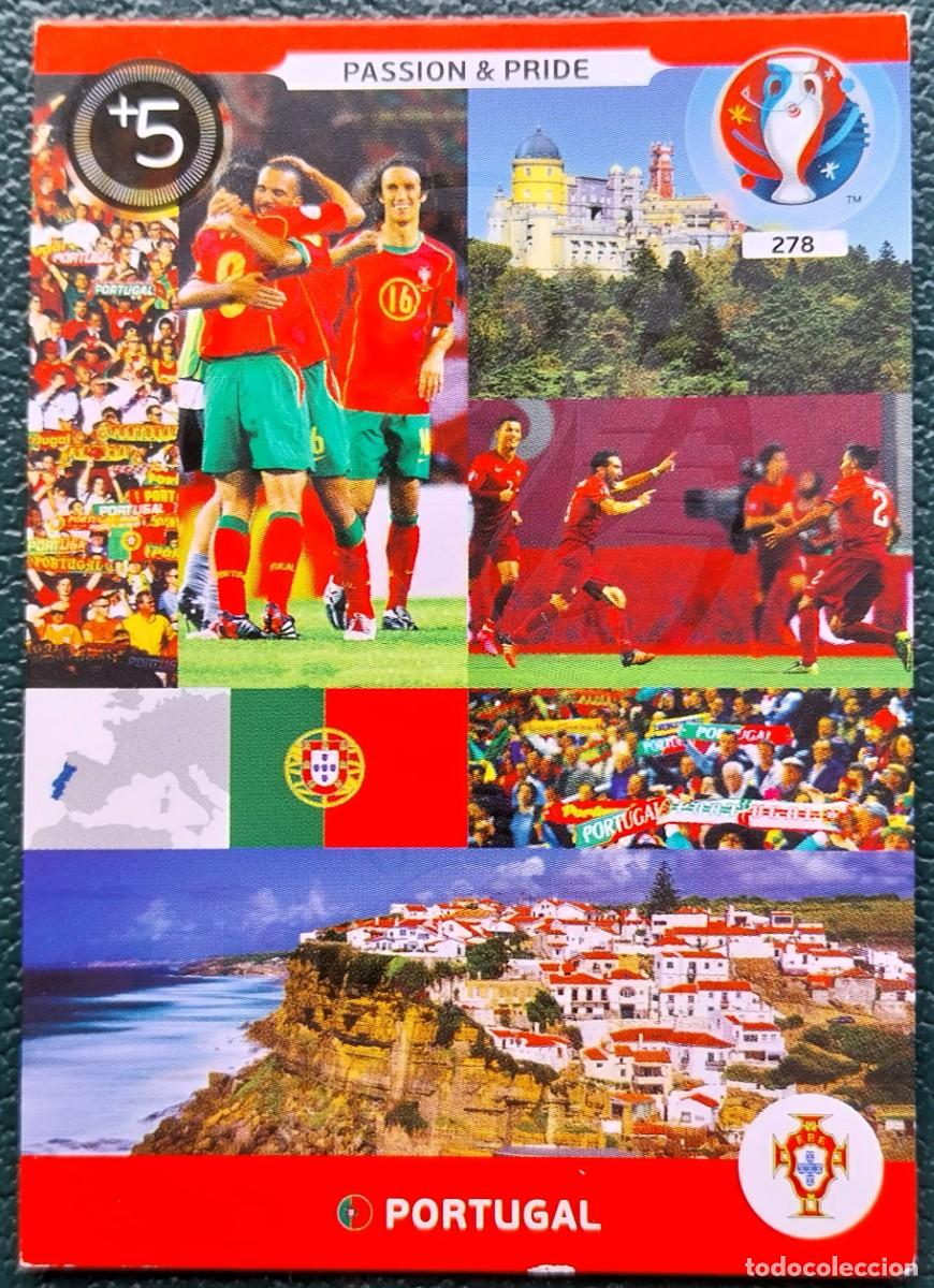 Cromos de f&uacute;tbol: 278 PASSION & PRIDE PORTUGAL FICHAS ALBUM ADRENALYN XL EUROCOPA FRANCIA 2016