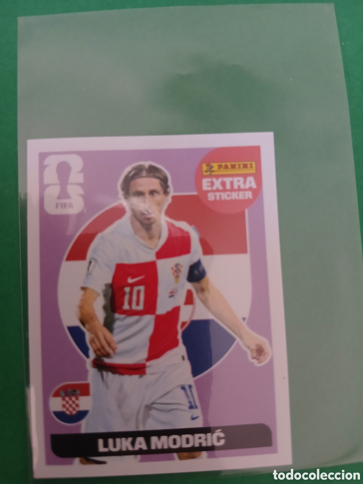 Cromos de f&uacute;tbol: LUKA MODRIC CROACIA BASE MORADO EXTRA STICKER ⚽ PANINI FIFA MUNDIAL WORLD CUP 26 2026 STICKER ⚽