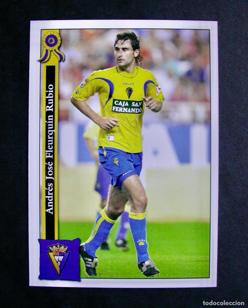 Cromos de f&uacute;tbol: 474 FLEURQUIN C&Aacute;DIZ / FICHAS DE LA LIGA 2005 2006 05 06 / MUNDICROMO