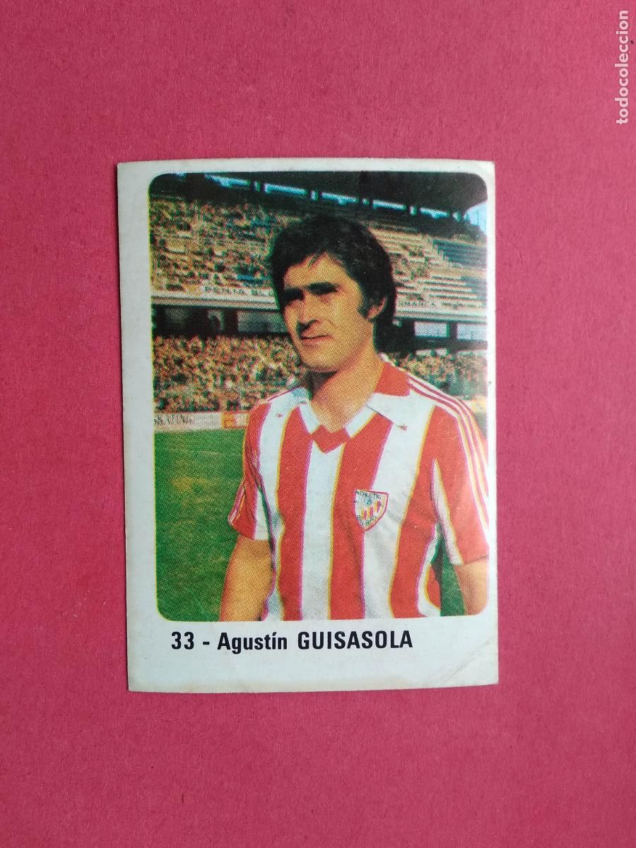 Fu&szlig;ball-Sticker: EDITORIAL CROMO CROM PANINI LIGA 80 81 1980 1981 DESPEGADO ATHLETIC CLUB DE BILBAO N&ordm; 33 GUISASOLA