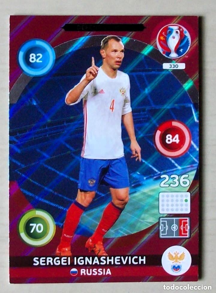 Cromos de f&uacute;tbol: 330 SERGEI IGNASHEVICH RUSIA FICHAS ALBUM ADRENALYN XL EUROCOPA FRANCIA 2016