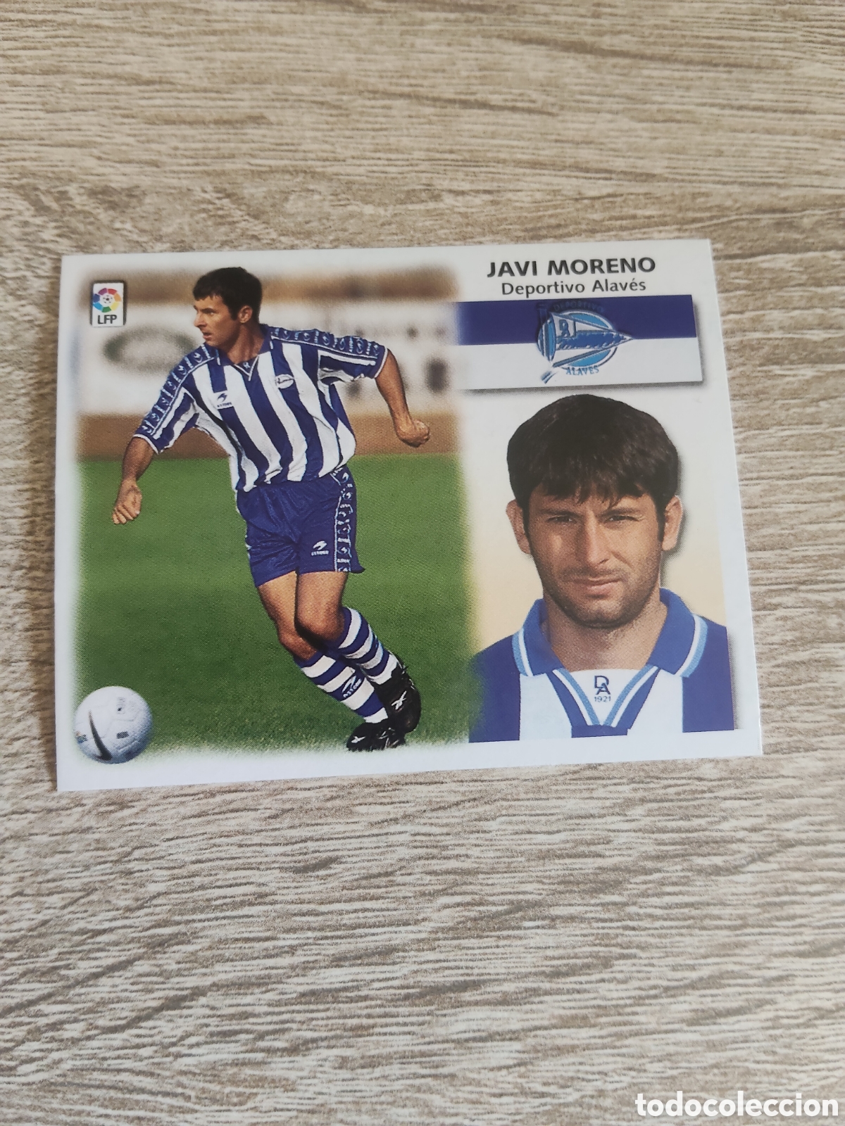 Cromos de f&uacute;tbol: Javi Moreno Alav&eacute;s liga 1999 2000 99 00 ediciones este