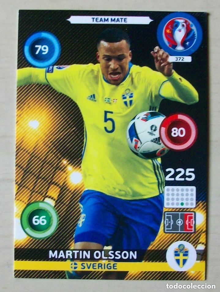 Cromos de f&uacute;tbol: 372 MARTIN OLSSON SUECIA FICHAS ALBUM ADRENALYN XL EUROCOPA FRANCIA 2016