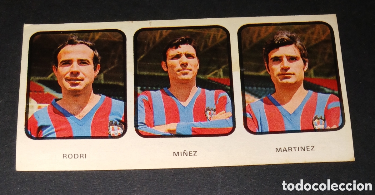 Cromos de f&uacute;tbol: Cromo F&uacute;tbol Ruiz Romero 1973-74 - Levante UD - N&ordm; 322 Rodri / Mi&ntilde;ez / Mart&iacute;nez - Nuevo Sin pegar