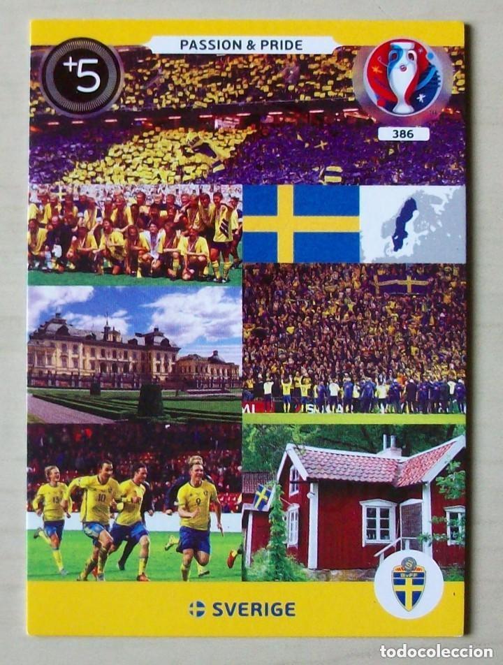 Cromos de f&uacute;tbol: 386 PASSION & PRIDE SUECIA FICHAS ALBUM ADRENALYN XL EUROCOPA FRANCIA 2016