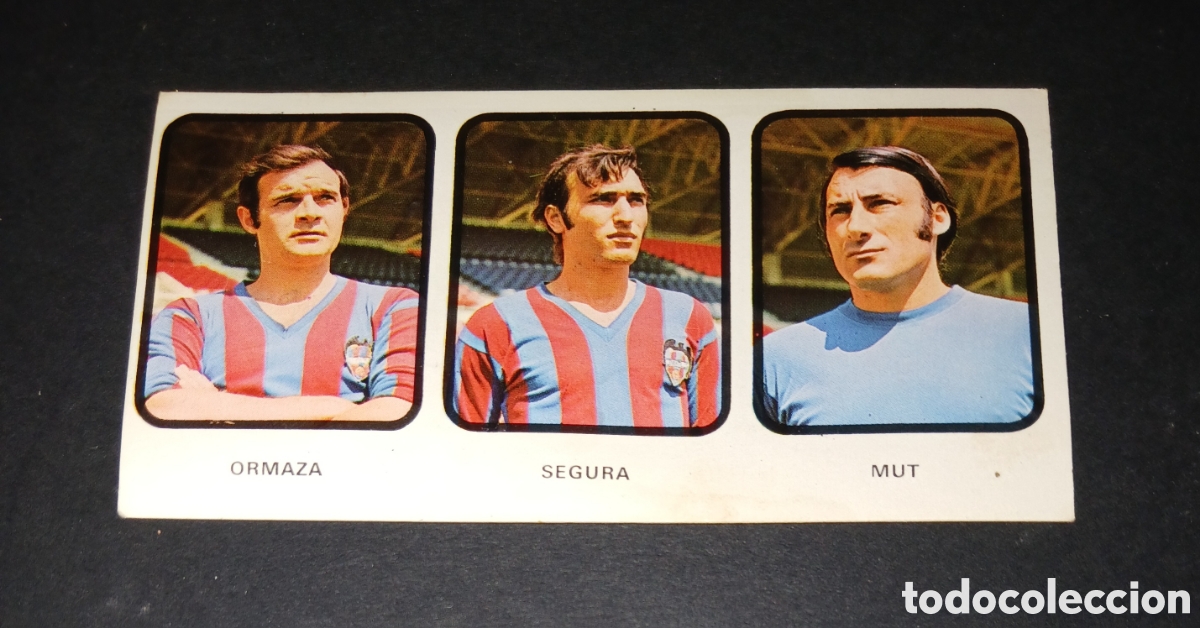 Cromos de f&uacute;tbol: Cromo n.&ordm; 324 Levante UD - Ormaza, Segura, Mut - Ruiz Romero Liga 1973/1974 - NUEVO SIN PEGAR