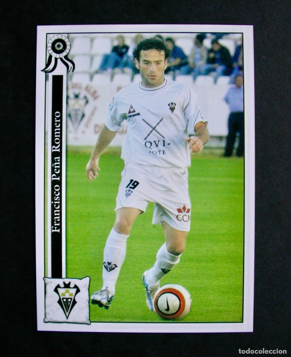Cromos de f&uacute;tbol: 708 PACO PE&Ntilde;A ALBACETE / FICHAS DE LA LIGA 2005 2006 05 06 / MUNDICROMO