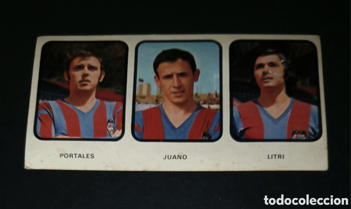 Cromos de f&uacute;tbol: Cromo Levante UD N&ordm; 323 Portales - Juano - Litri Ruiz Romero Liga 1973 1974 - SIN PEGAR