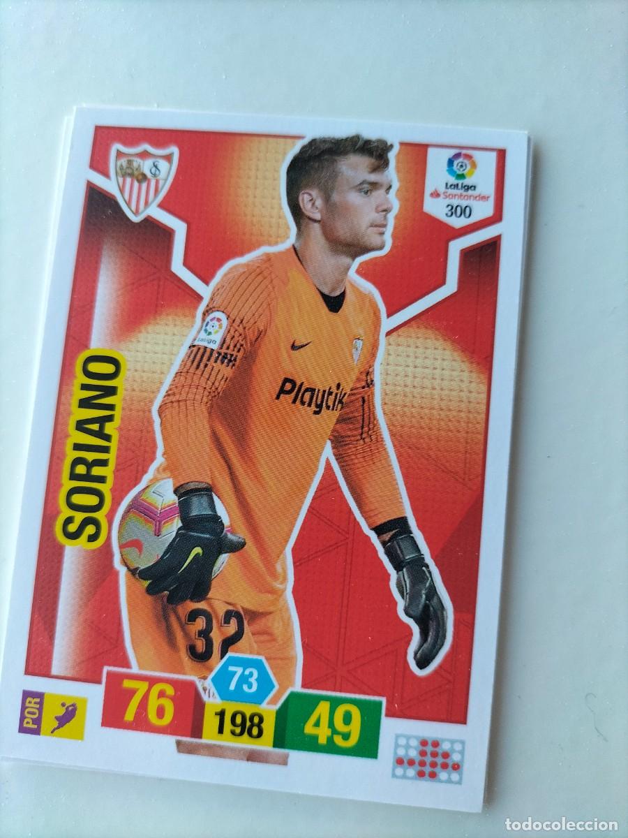 Cromos de f&uacute;tbol: 1 CROMO FICHA PANINI ADRENALYN TEMPORADA 18-19 2018-2019 SEVILLA C.F 300 SORIANO