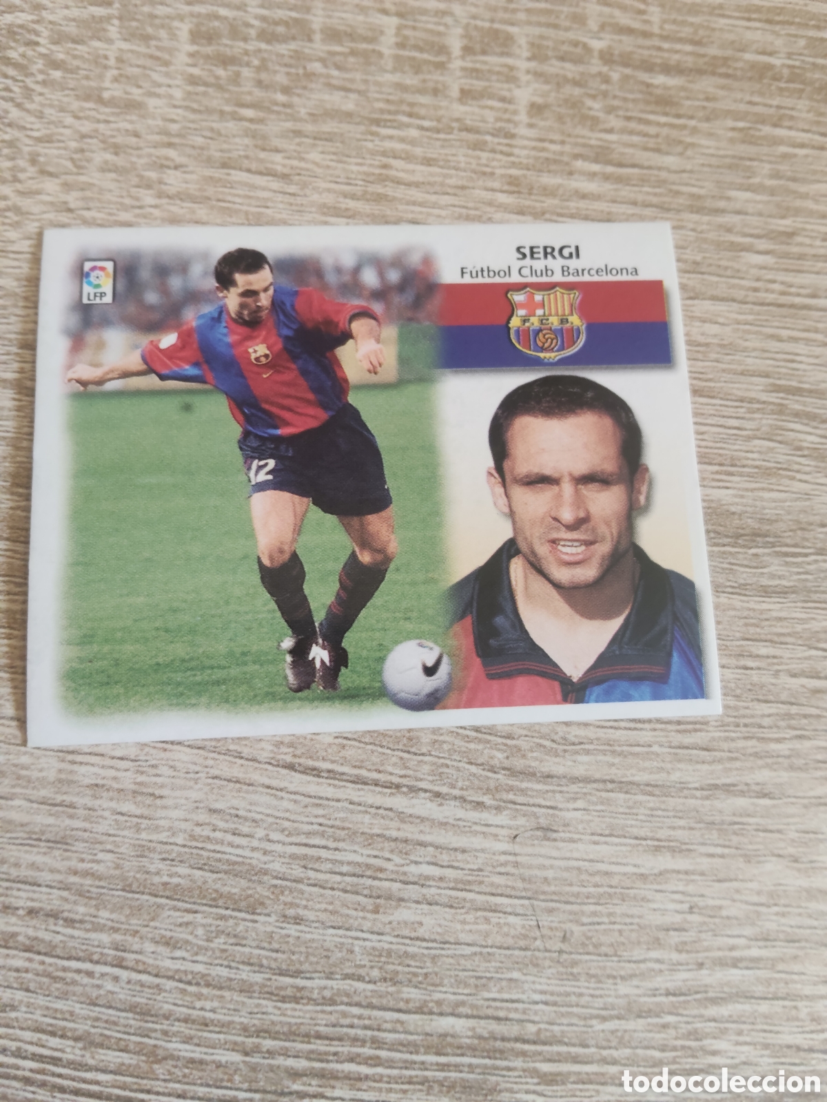 Cromos de f&uacute;tbol: Sergi Barcelona liga 1999 2000 99 00 ediciones este