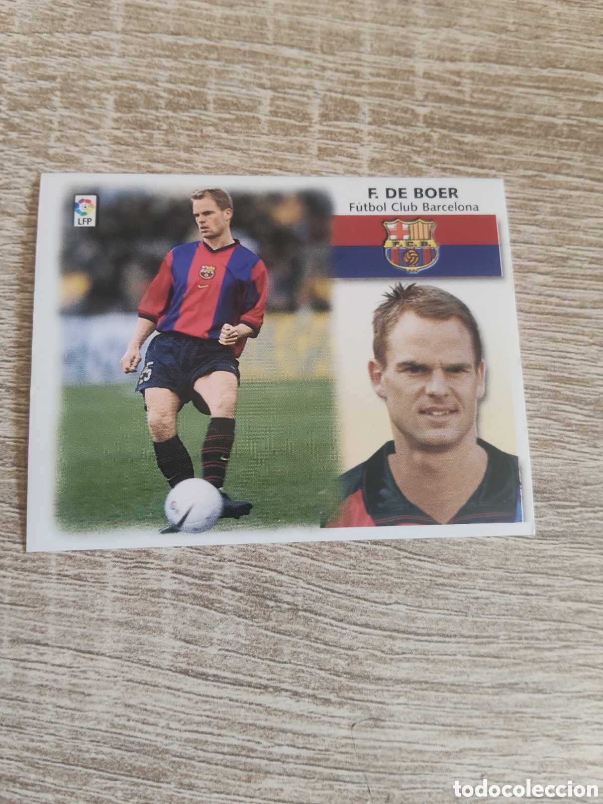 Cromos de f&uacute;tbol: Frank de Boer Barcelona liga 1999 2000 99 00 ediciones este