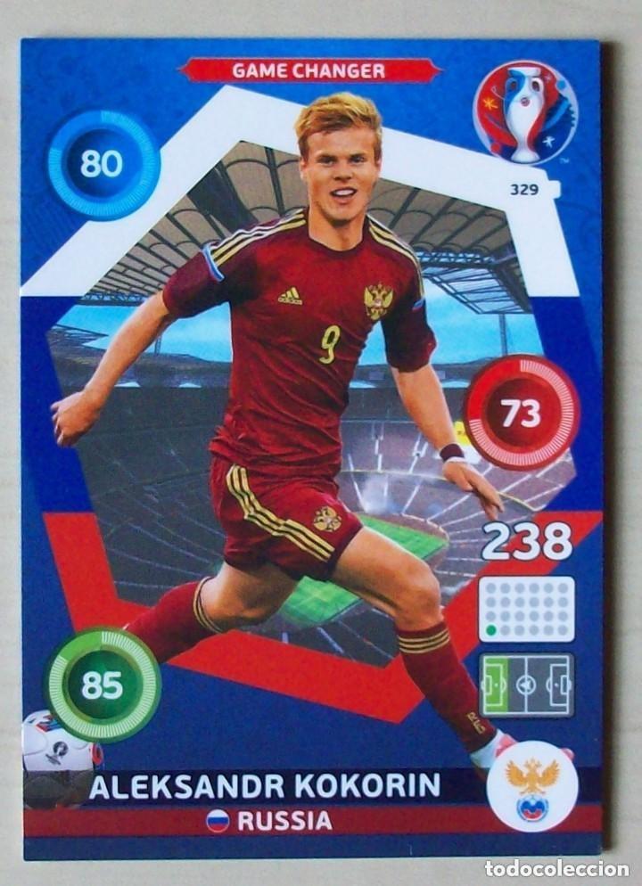 Cromos de f&uacute;tbol: 329 KOKORIN RUSIA FICHAS ALBUM ADRENALYN XL EUROCOPA FRANCIA 2016