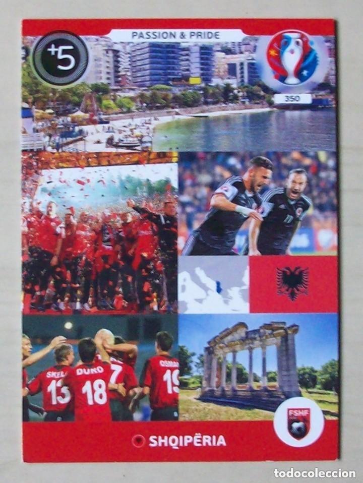 Cromos de f&uacute;tbol: 350 PASSION & PRIDE ALBANIA FICHAS ALBUM ADRENALYN XL EUROCOPA FRANCIA 2016