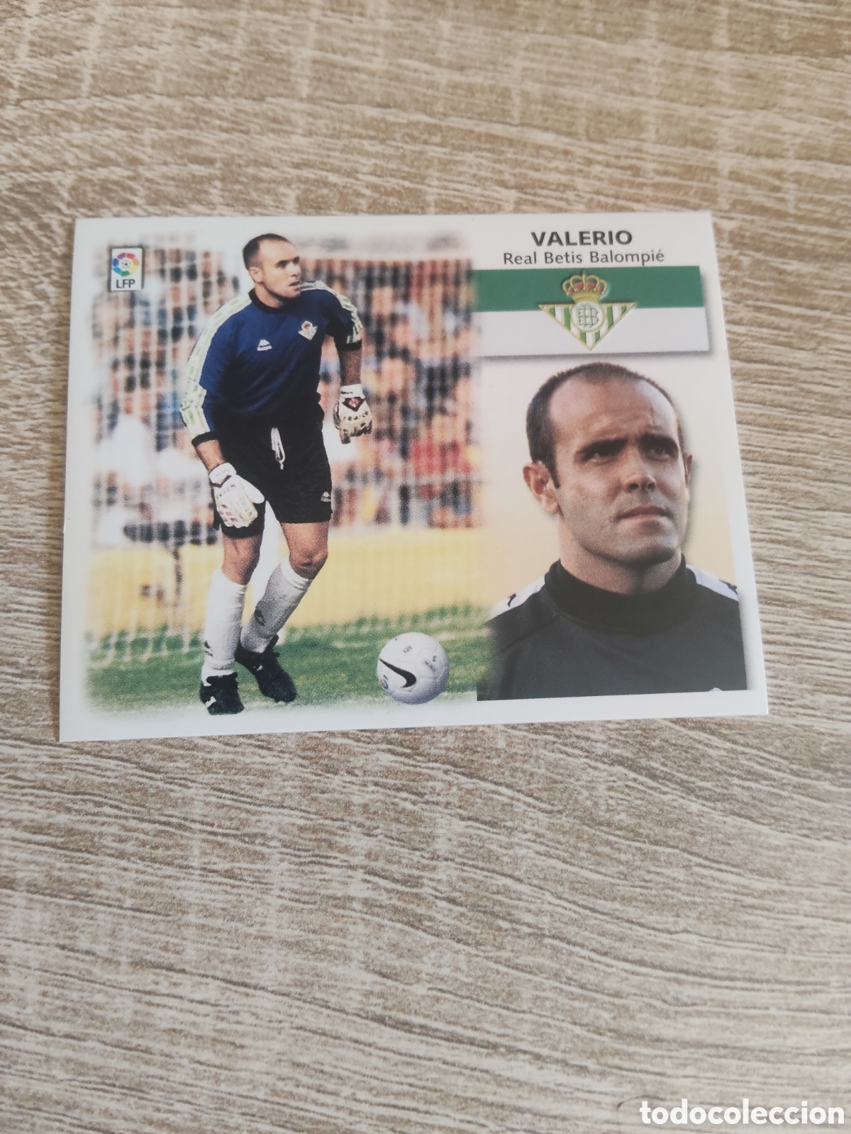 Cromos de f&uacute;tbol: Valerio Real Betis liga 1999 2000 99 00 ediciones este