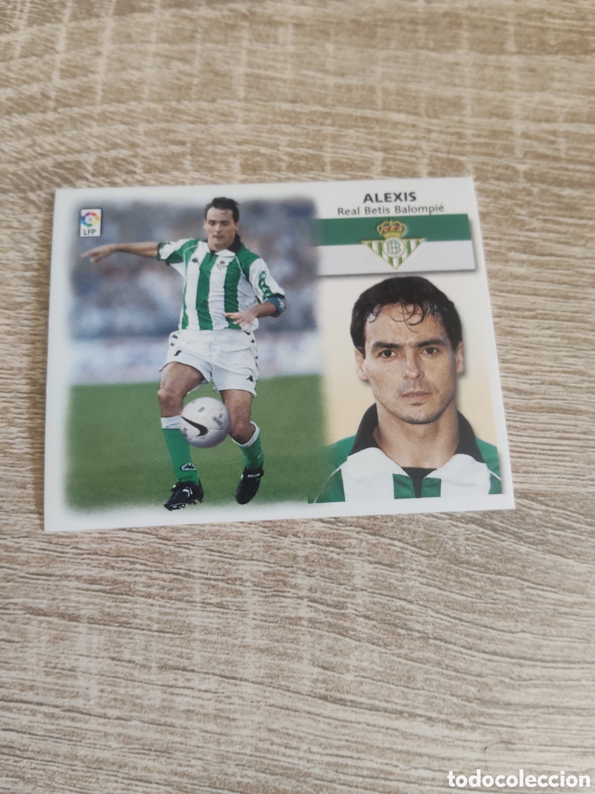 Cromos de f&uacute;tbol: Alexis Real Betis liga 1999 2000 99 00 ediciones este