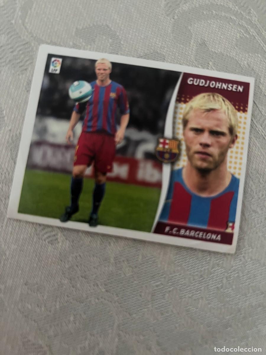 Cromos de f&uacute;tbol: GUDJOHNSEN F. C. BARCELONA FICHAJE 2 SIN PEGAR LIGA ESTE 2006 2007