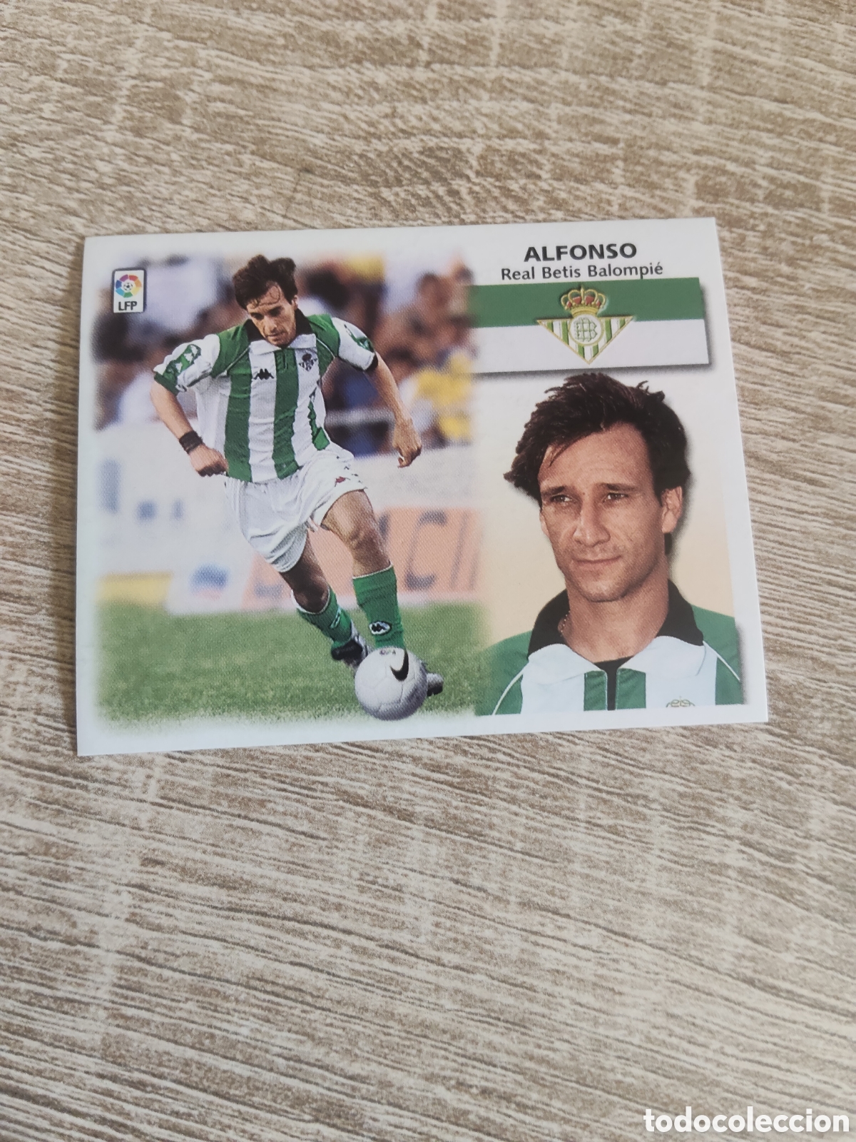 Cromos de f&uacute;tbol: Alfonso Real Betis liga 1999 2000 99 00 ediciones este