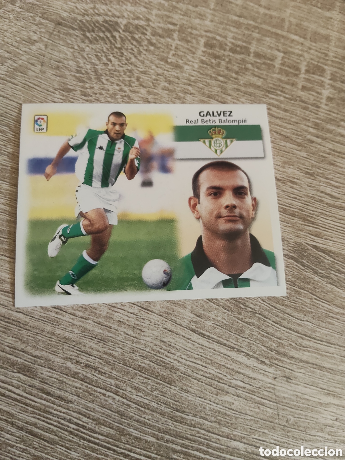Cromos de f&uacute;tbol: G&aacute;lvez Real Betis liga 1999 2000 99 00 ediciones este