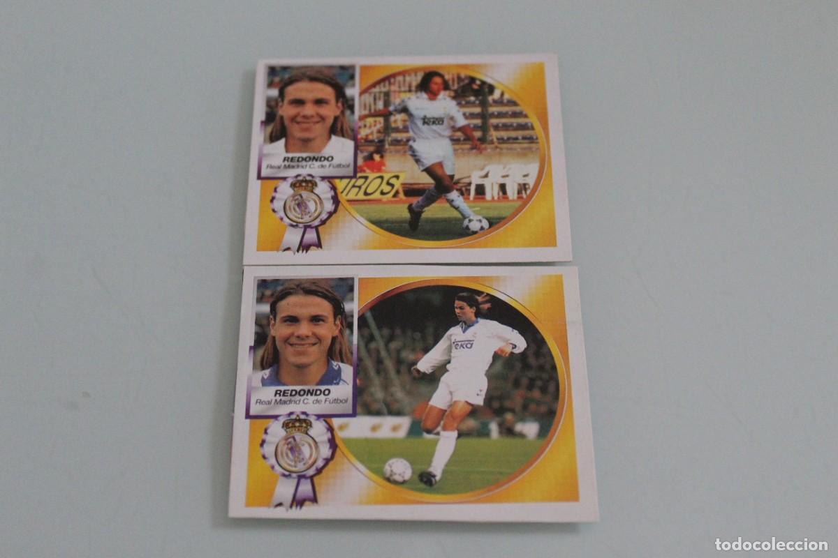 Cromos de f&uacute;tbol: ESTE 94 95 REDONDO 2 VERSIONES RECUPERADOS DE &Aacute;LBUM