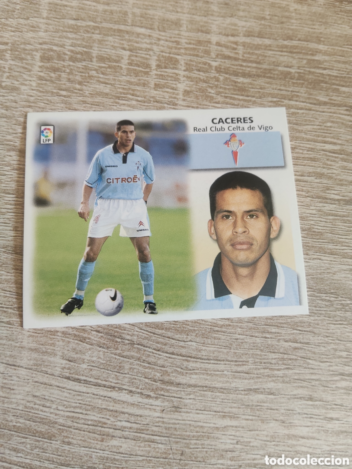 Fu&szlig;ball-Sticker: C&aacute;ceres Celta de Vigo liga 1999 2000 99 00 ediciones este