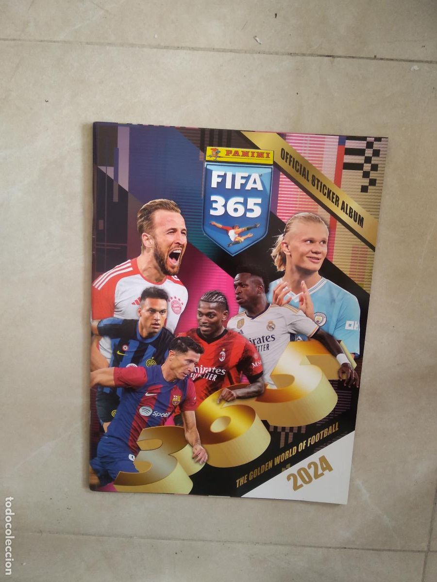 Fu&szlig;ball-Sticker: ALBUM VACIO CROMO FUTBOL PANINI FIFA 365 2024 HAALAND KANE LEAO VINICIUS LEWANDOWSKI LAUTARO