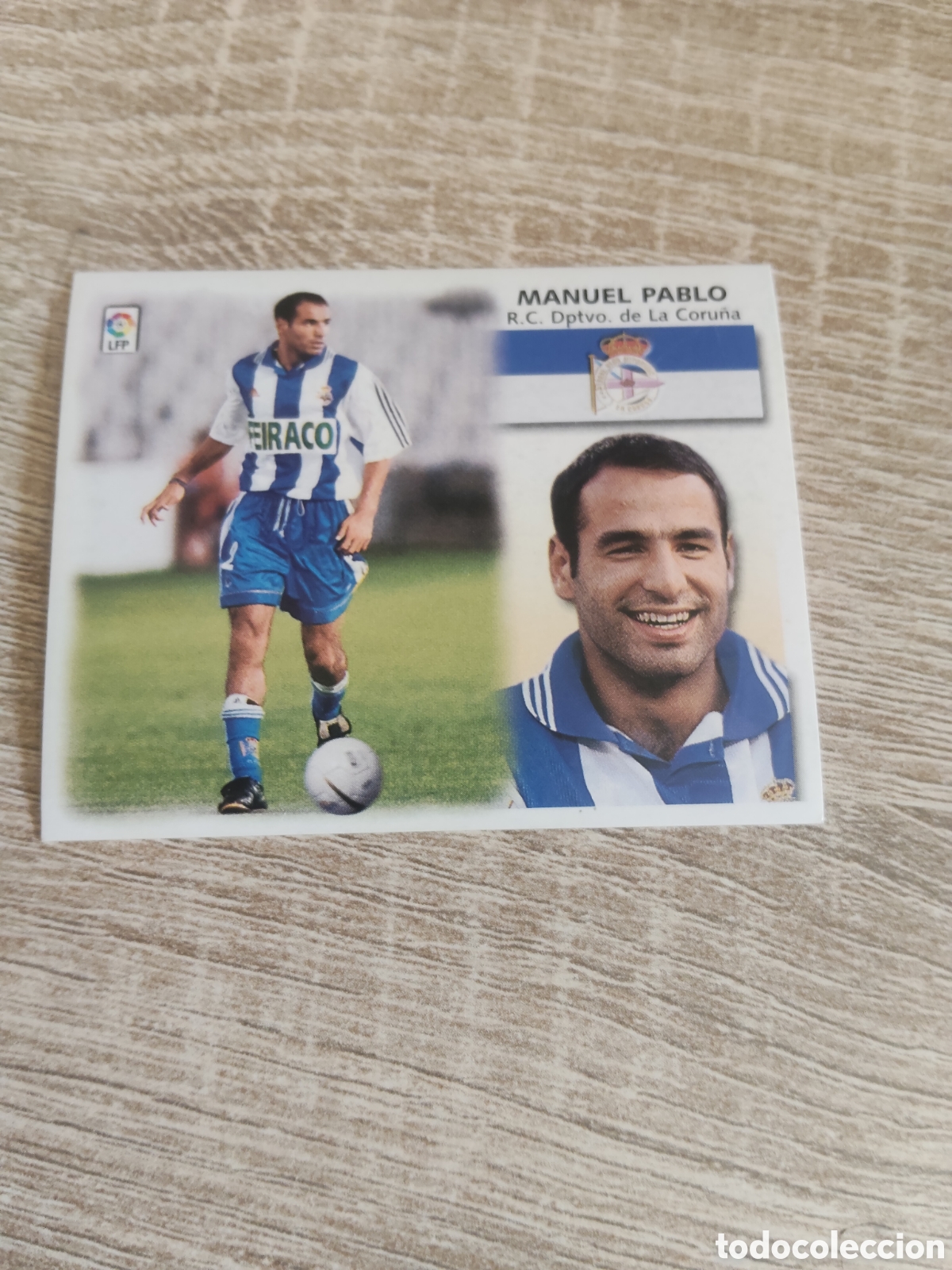 Cromos de f&uacute;tbol: Manuel Pablo Deportivo de la Coru&ntilde;a liga 1999 2000 99 00 ediciones este