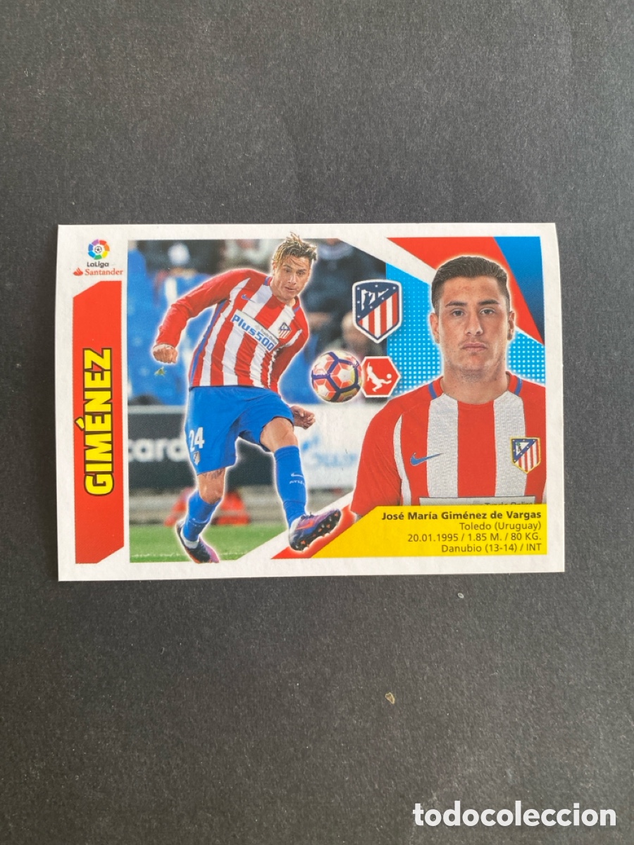 Cromos de f&uacute;tbol: Cromo liga 17/18 Atl&eacute;tico de Madrid N* 4B
