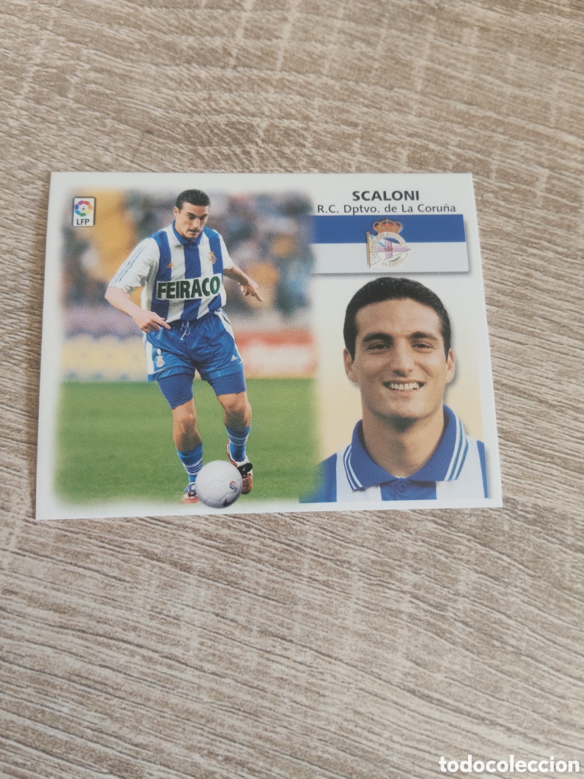 Cromos de f&uacute;tbol: Scaloni Deportivo de la Coru&ntilde;a liga 1999 2000 99 00 ediciones este