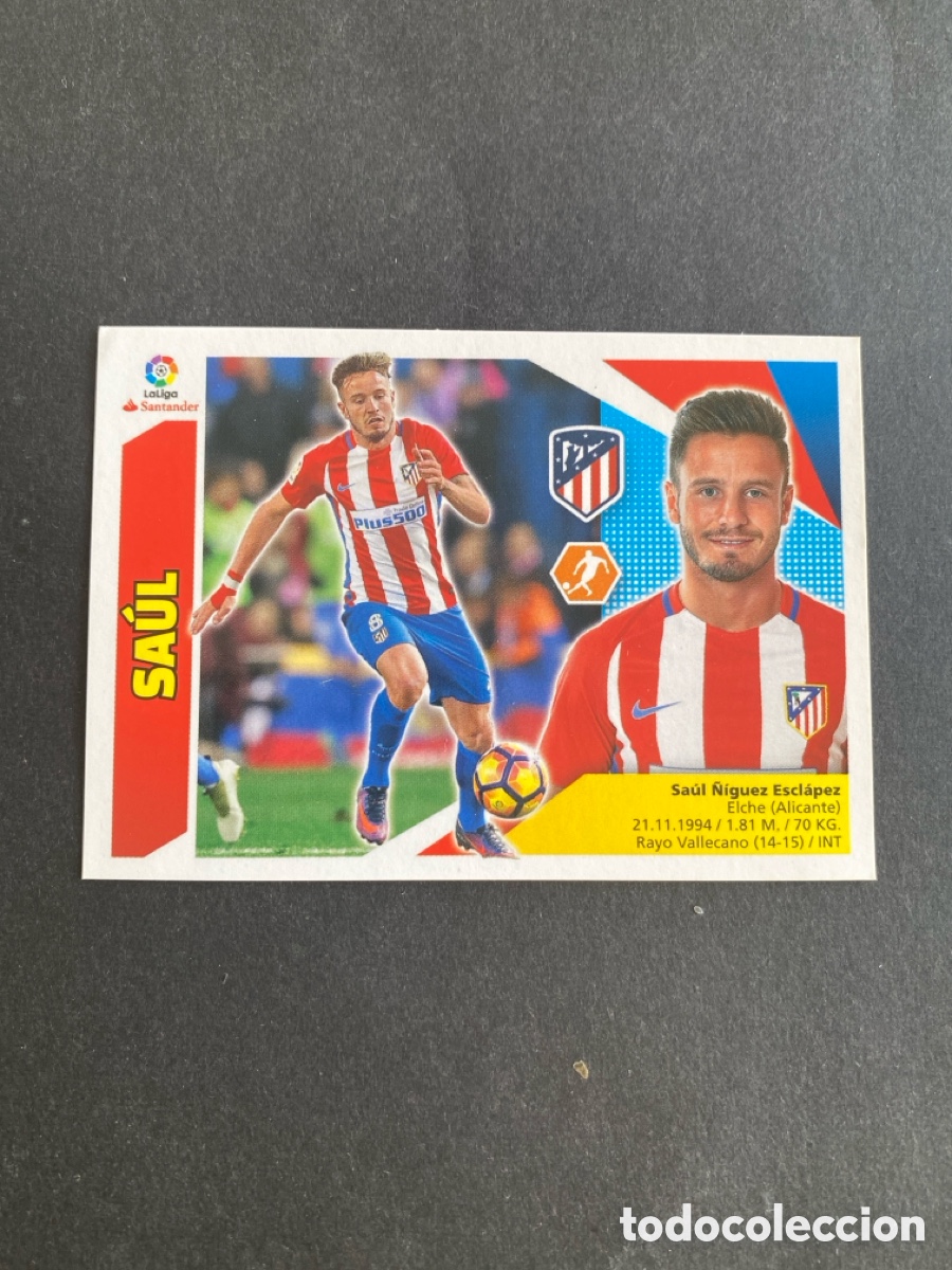 Cromos de f&uacute;tbol: Cromo liga 17/18 Atl&eacute;tico de Madrid N* 10