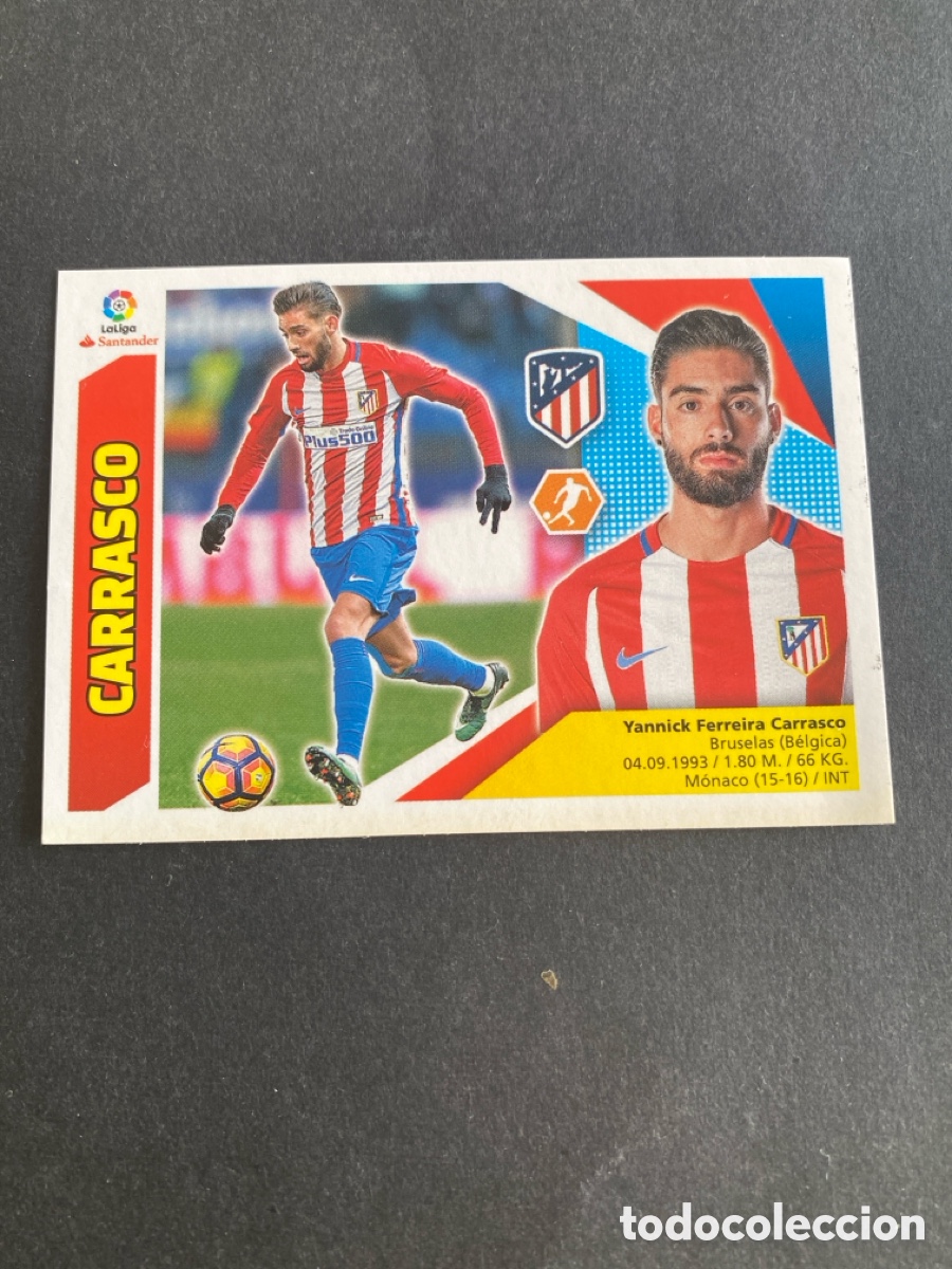 Cromos de f&uacute;tbol: Cromo liga 17/18 Atl&eacute;tico de Madrid N* 12
