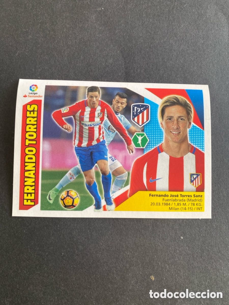 Cromos de f&uacute;tbol: Cromo liga 17/18 Atl&eacute;tico de Madrid N* 14A