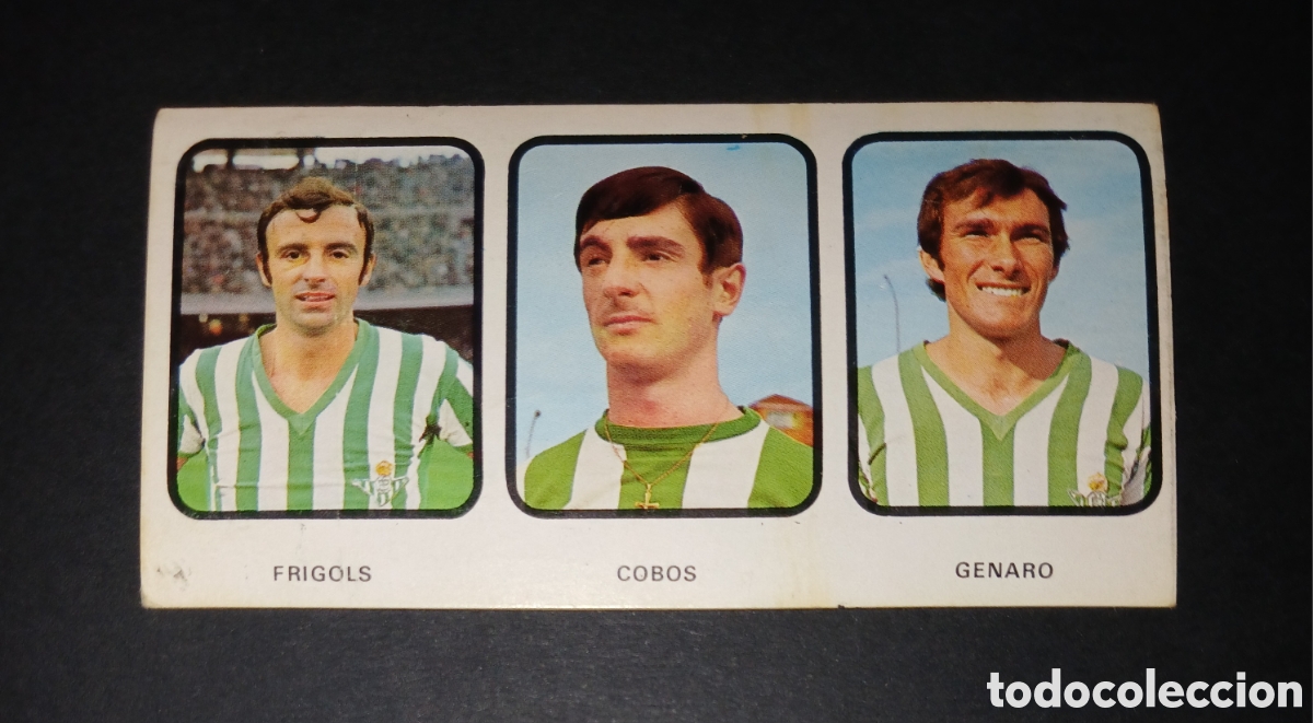 Cromos de f&uacute;tbol: Cromo Betis N&ordm; 16 Frigols Cobos Genaro Ruiz Romero Ruiromer Liga 1973 1974 73 74 Sin Pegar