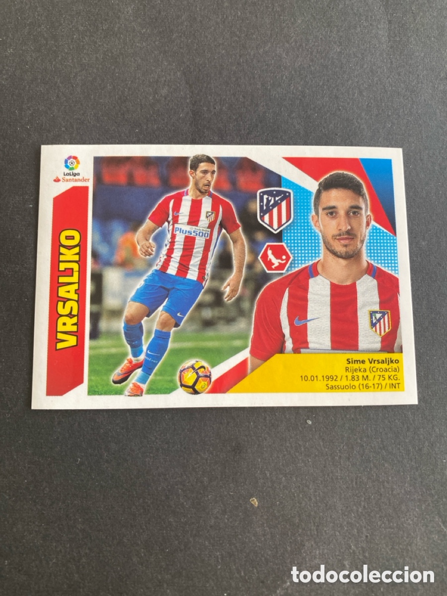 Cromos de f&uacute;tbol: Cromo liga 17/18 Atl&eacute;tico de Madrid N* 4A