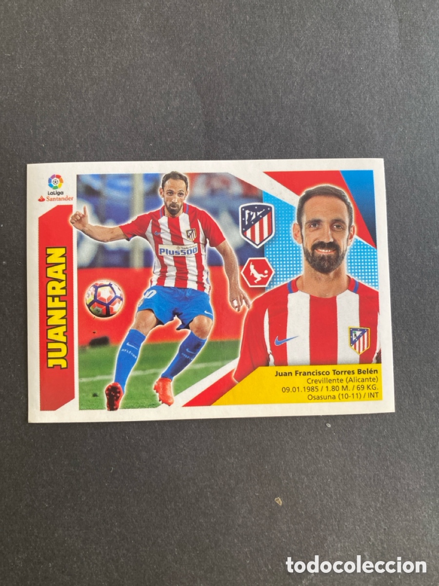 Cromos de f&uacute;tbol: Cromo liga 17/18 Atl&eacute;tico de Madrid N* 3