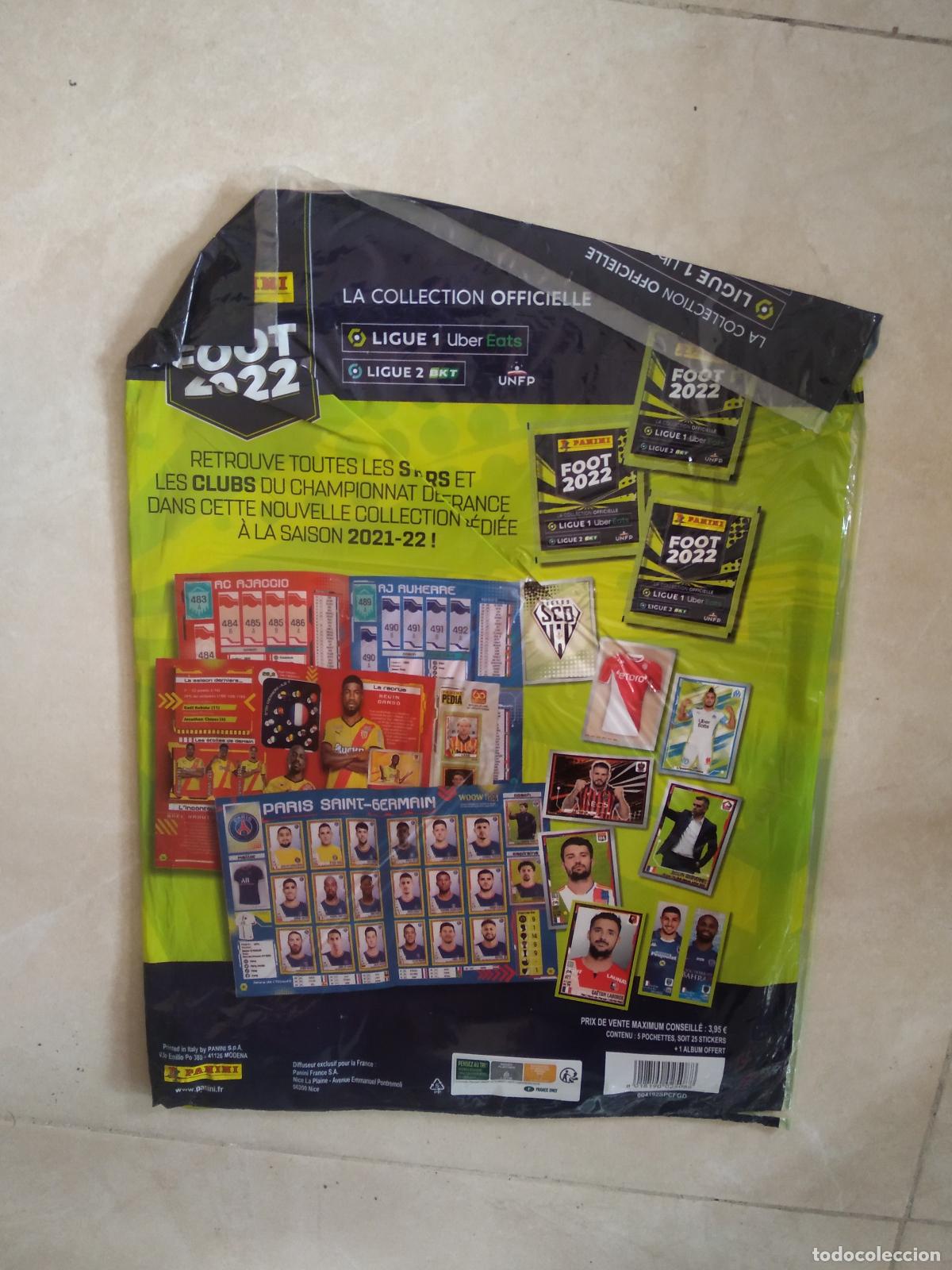 Cromos de f&uacute;tbol: BOLSA PARA ALBUM CROMO FUTBOL PANINI LIGA FRANCIA 2022 FOOT LIGUE 1